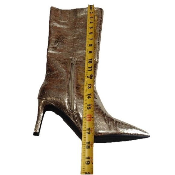 Worthington Pleasant Stiletto Heel Dress High Boots Gold Size 61/2 New With Tags - Picture 7 of 8